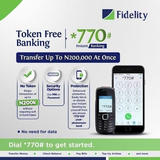 Fidelity Bank USSD Codes for Transfer, Account Number, and Check Account Balance.