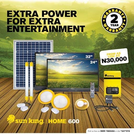 Sun King Solar Price in Nigeria for homes 600, 400, and 120, Reviews.