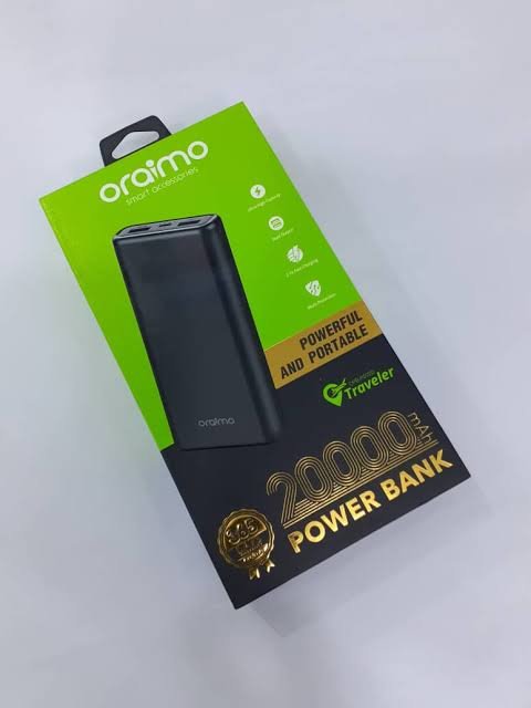 Oraimo power Bank 20000Mah (Features, reviews, pics, price, where to buy it).