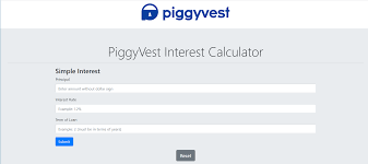 Piggyvest interest rate calculator